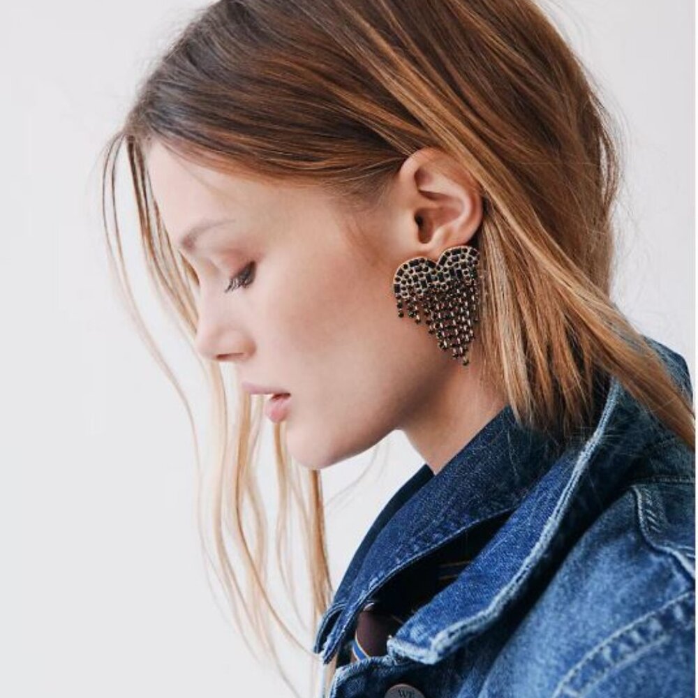 Free People Hearts On Fire Dangle Earrings